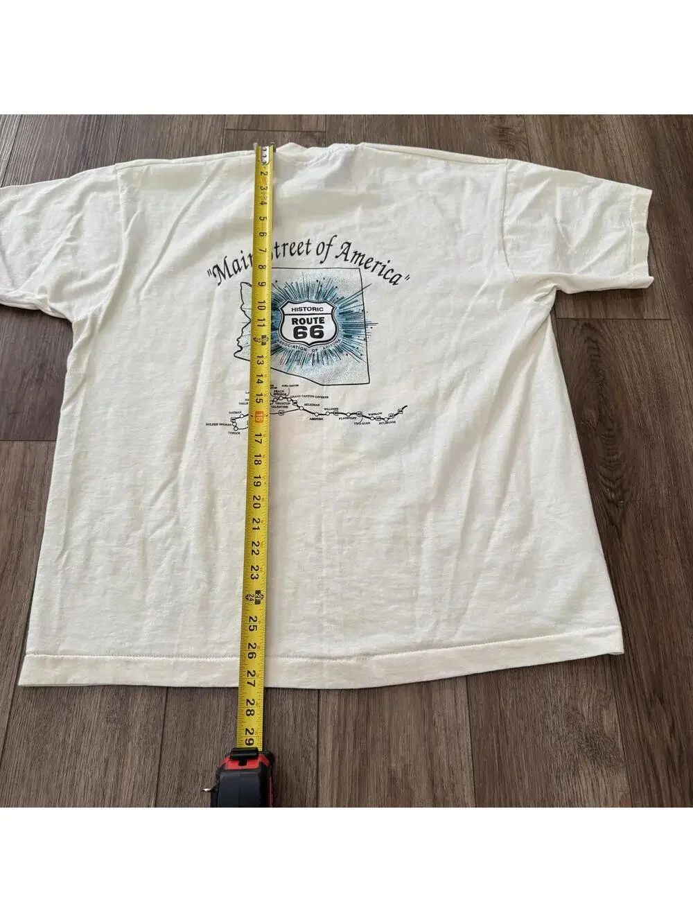 Vtg 1994 Route 66 Fun Run Arizona Car T-Shirt XL USA